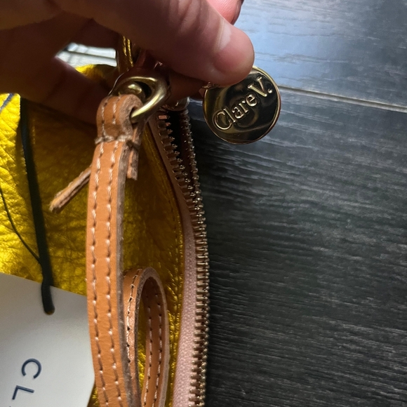 Clare V Metallic Gold Clutch - Picture 3 of 6